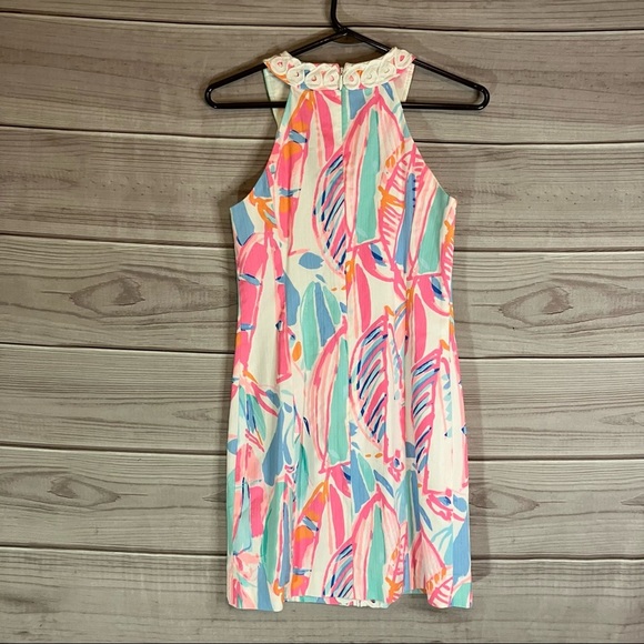 Colorful Halter Neck Women Dress - Picture 8 of 13